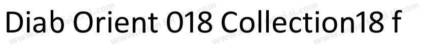 Diab Orient 018 Collection18 font字体转换